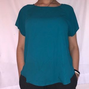 turquoise blouse